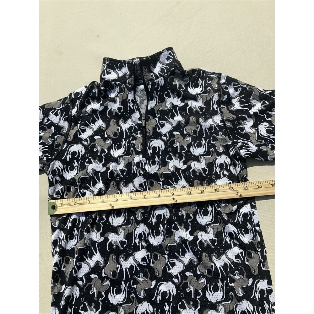 Youth Kerrits Equestrian Collared Quarter Zip Dri Fit Shirt Size Large - Picture 6 of 6